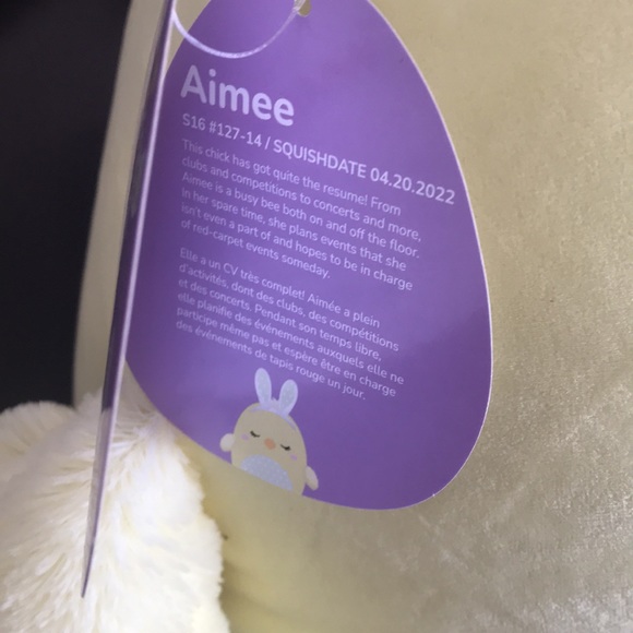 Squishmallows Aimee the Easter bunny chic - Picture 6 of 13